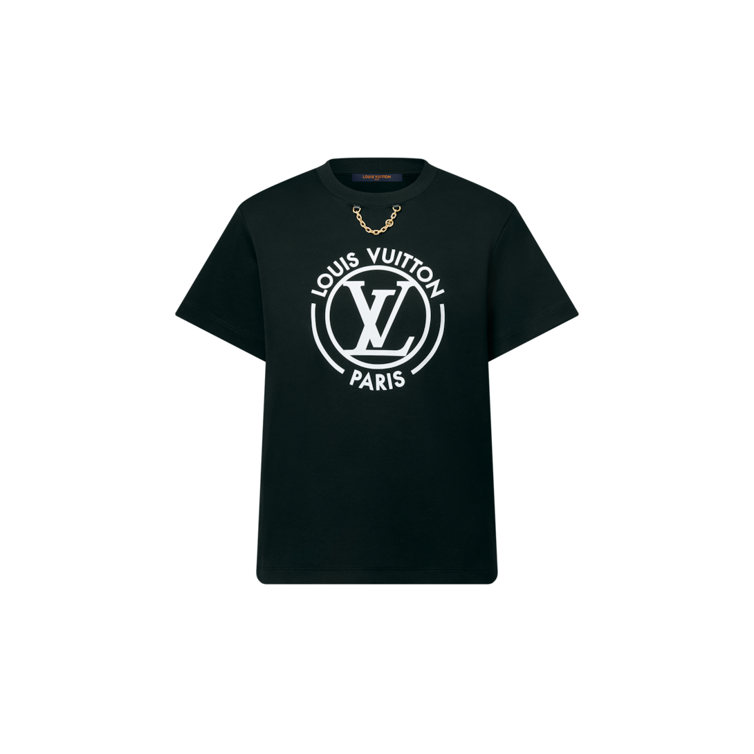 LOUIS VUITTON Tシャツ　スタンプロゴ　ブラック　XS LOUIS VUITTON Tシャツ スタンプロゴ ブラック XS